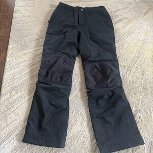 Lands End black snow pants waterproof insulated  boot cut XS
